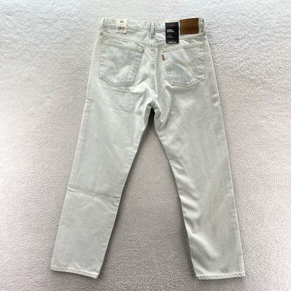 Levi’s Wedgie Straight High Rise Jeans Women 30x28 Blue Button Fly Preppy Denim - Picture 11 of 16